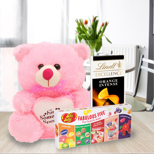 Amazing Teddy with Chocos Hamper