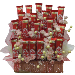 Arrangement of Nestle Kitkat Chocolates