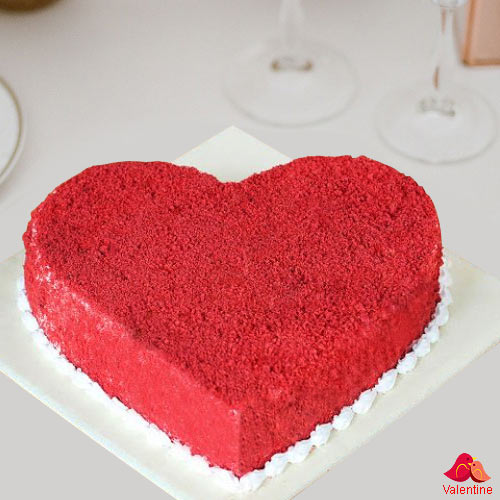 Heart Shape Red Velvet Cake