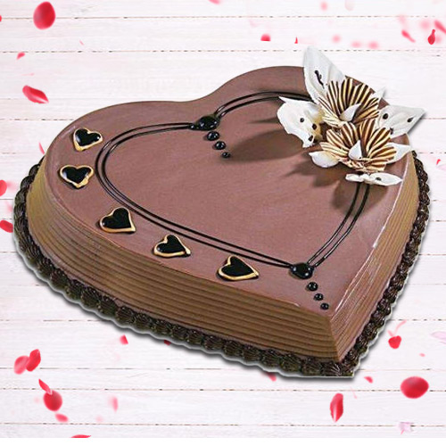 Tasty Heart Shaped Coffee Cake