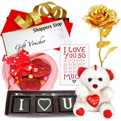 Amazing Love You Gifts Hamper with Shoppers Stop Gift E Voucher