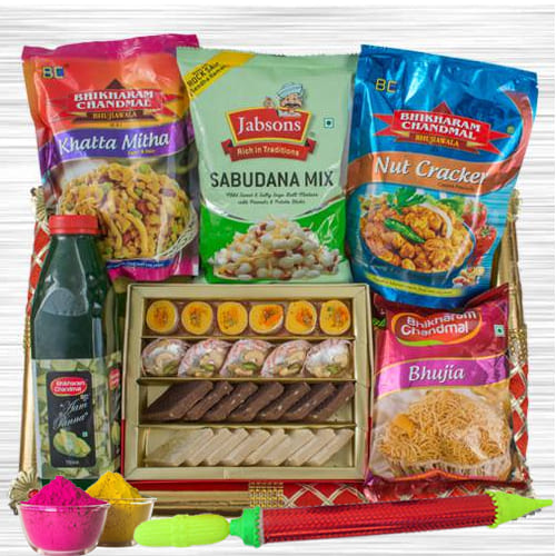 Delightful Munches Gift Hamper for Holi