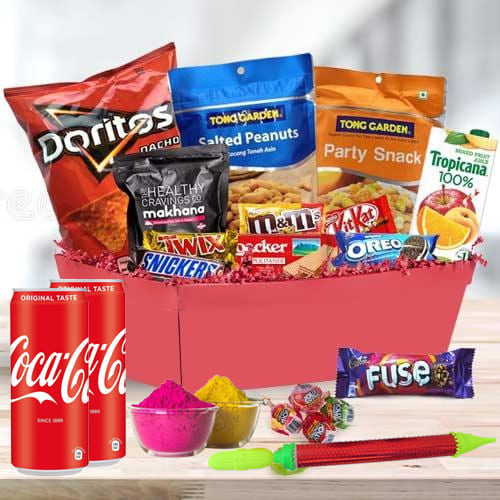 Tasty Sweet n Savory Gift Hamper for Holi