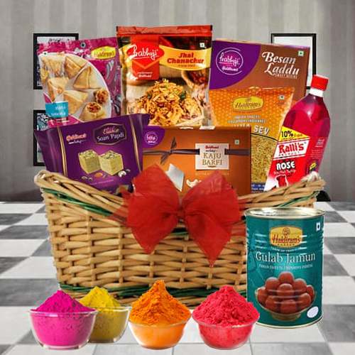 Delightful Haldiram Delectables with Herbal Gulal for Holi Celebrations