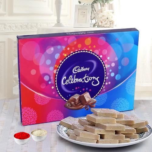 Haldirams Kaju Katli with Cadbury Celebration Pack