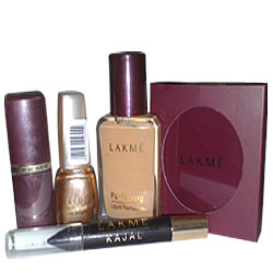 Stunning Compact Nail Polish Lipstick Foundation and Kajal from Lakme