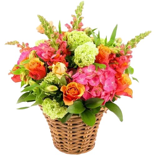 Stunning Basket Arrangement of Flowers