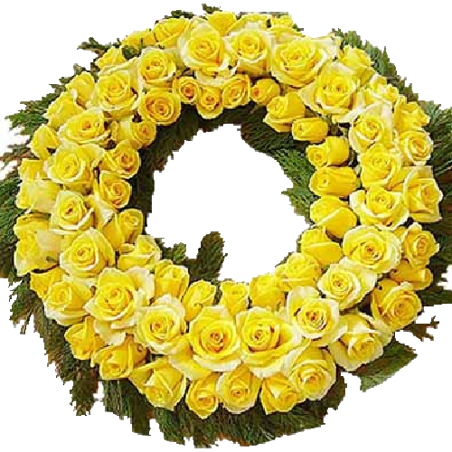 Sunshine Roses Wreath