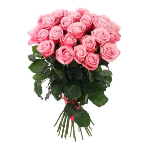 12 Pink Rose Hand Bunch