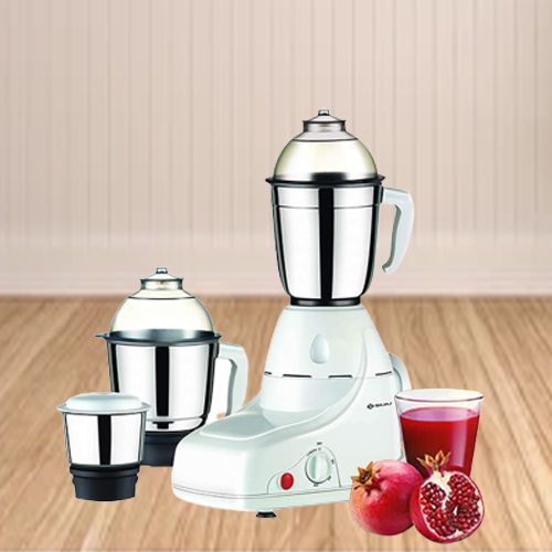 Excellent Bajaj White Color Mixer Grinder with 3 Jars