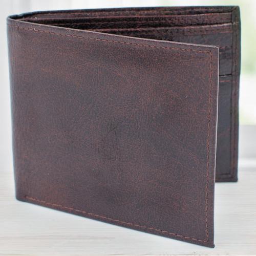Admirable Dark Brown Leather Wallet for Gents