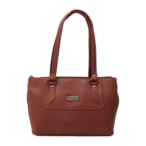 Ladies Vegan Leather Bag in Sophisticated Brown