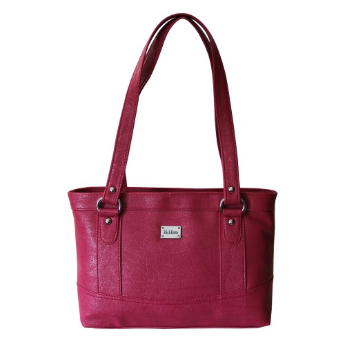 Stylish Hot Pink Ladies Leather Vanity Bag