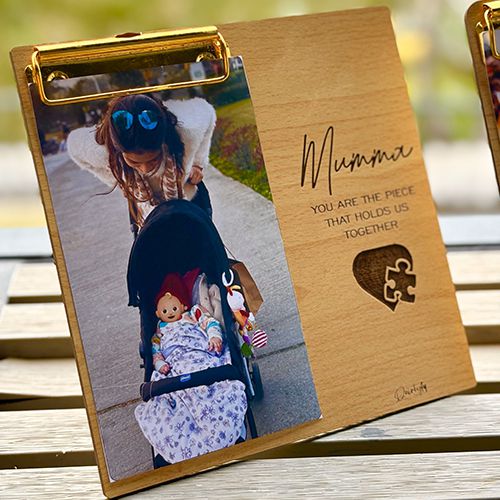 Admirable Super Mom Personalized Photo Plank Gift
