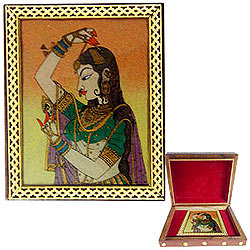 Lovely Ladies Meenakari Styled Wooden Jewellery Box