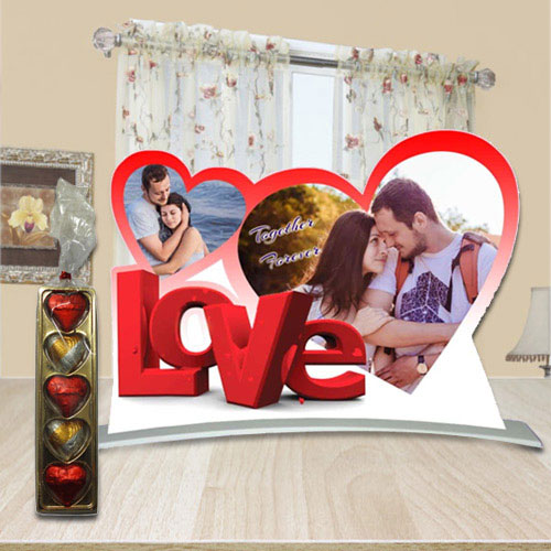 Perfect Hearty Love Personalized Photo Stand