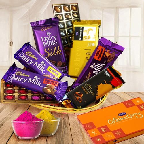 Delightful Gift Hamper Basket with Various Products