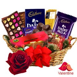 Delightful Gift Hamper Basket with Various Products