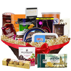 Classy Gift Basket of Assortments for Dad