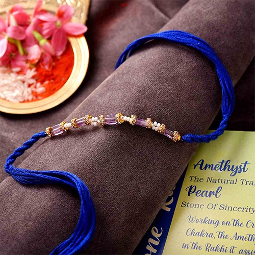 Amethyst and Pearl Rakhi