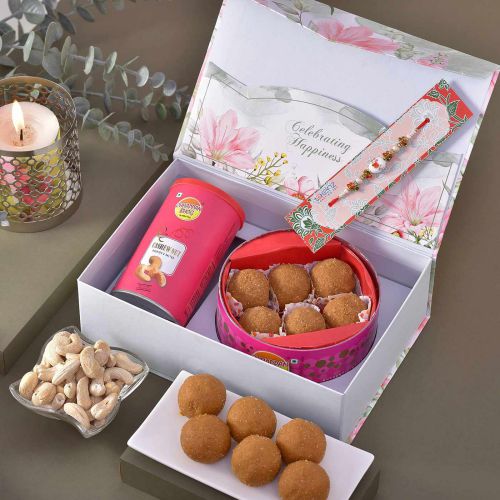 Rakhi Special Besan Laddoo N Nuts Hamper