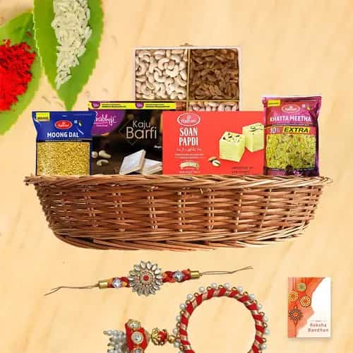 Delightful Basket of Rakhi Treat