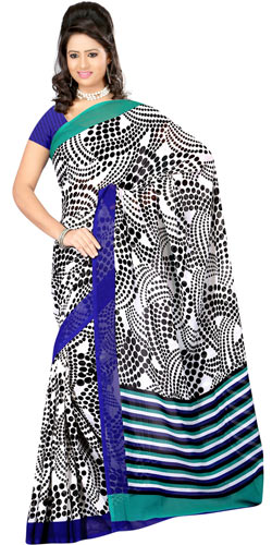 Designer Dani Georgette Saree with Dynamic Allure