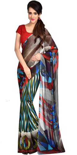 Zesty Dani Georgette Printed Saree