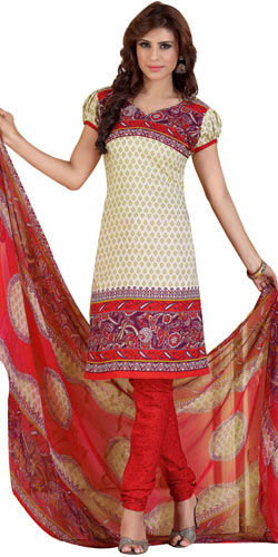 Sizzling Womens Favorites Printed Salwar Suit from Siya