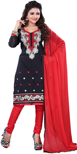 Mind Blowing Selection of Cotton Printed Black Salwar