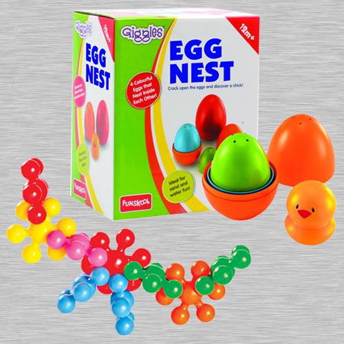 Marvelous Funskool Kiddy Star Links N Giggles Nesting Eggs