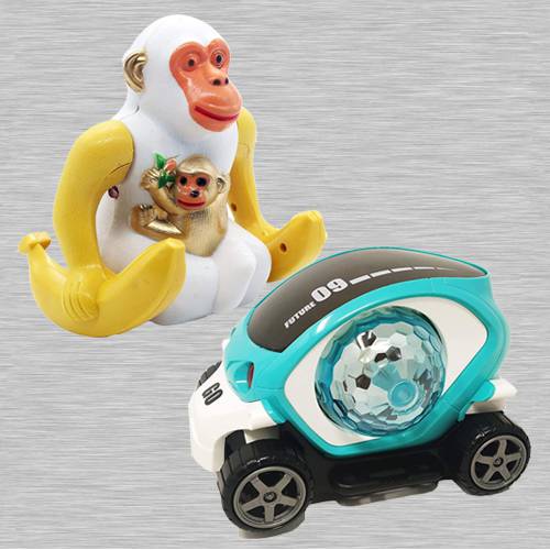 Amazing Webby Funny Orangutan N 360 Degree Rotating Stunt Car