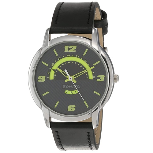 Showy Sonata RPM Analog Black Dial Mens Watch