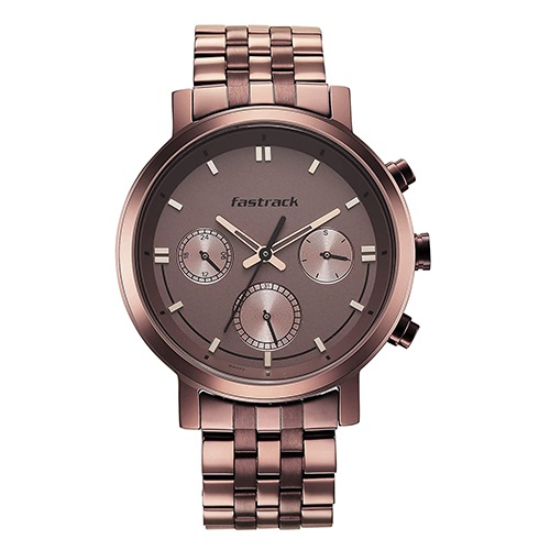Attractive  Analog Brown Dial Mens Watch
