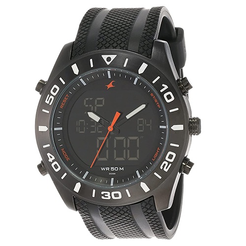 Remarkable  Casual Analog Digital Black Dial Mens Watch
