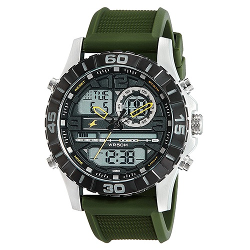 Classy  Analog Digital Black Dial Mens Watch