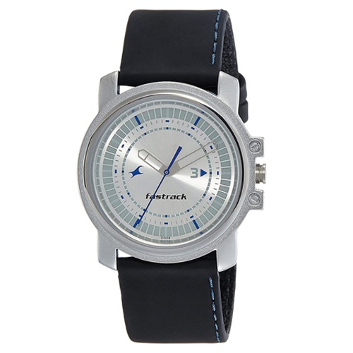 Enigmatic Fastrack Analog Silver Dial Mens Watch