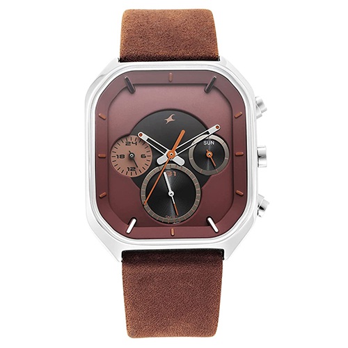 Fancy  After Dark Analog Brown Dial Waterproof Mens Watch