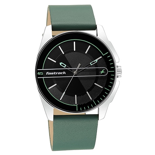 Charismatic Fastrack Analog Black Dial Mens Watch