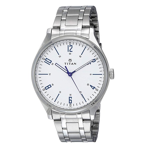 Awesome Titan Neo Iv Analog White Dial Mens Watch