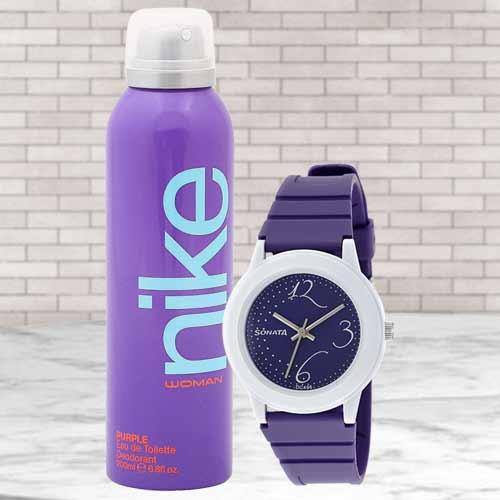 Marvelous Sonata Analog Womens Watch N Nike Deo