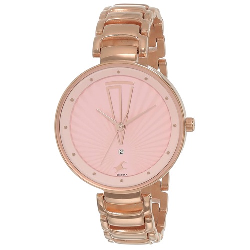 Fashionable  Ruffles Rose Gold Womens Watch