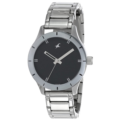 Remarkable  Monochrome Analog Black Dial Womens Watch