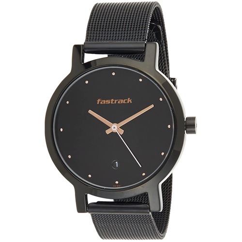 Elegant  Animal Print Analog Black Dial Womens Watch