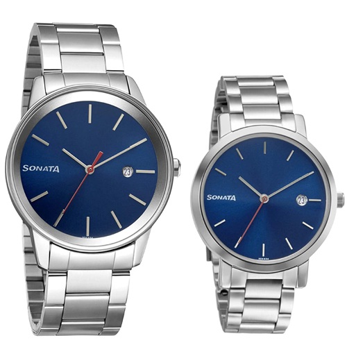 Pretty Blue Dial Analog Watches from Sonata Bandhan to Nagpur India